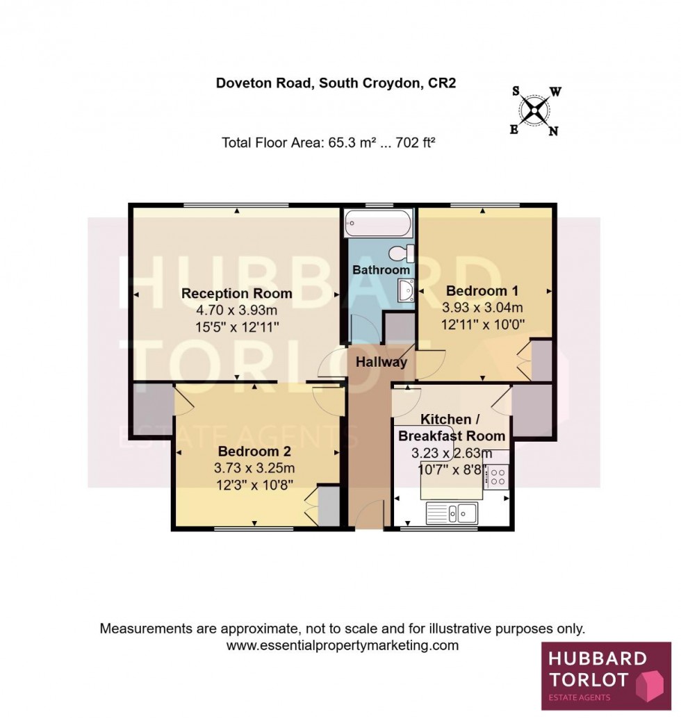 Floorplan for Doveton Road, South Croydon