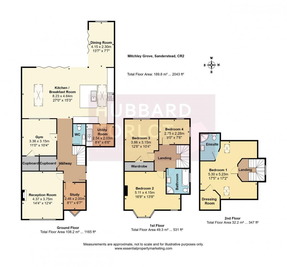 Floorplan for Mitchley Grove, Sanderstead