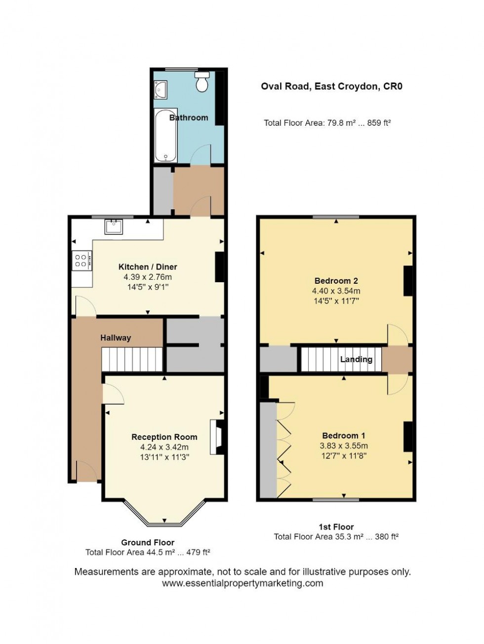 Floorplan for Oval Road, Croydon