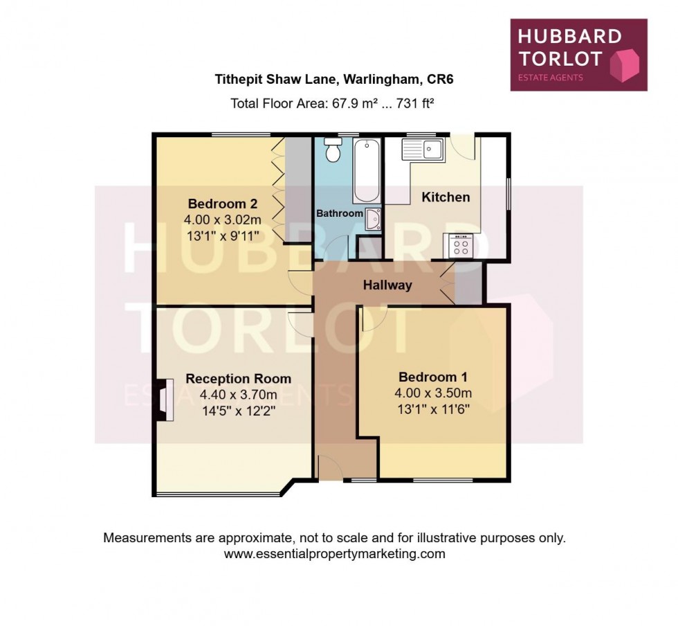 Floorplan for Tithepit Shaw Lane, Warlingham