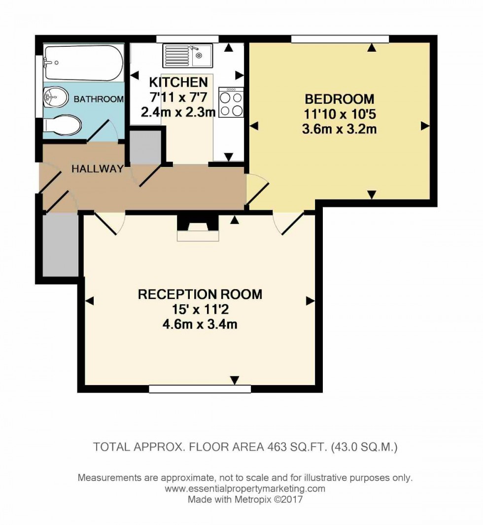 Floorplan for Chelsham Close, Warlingham