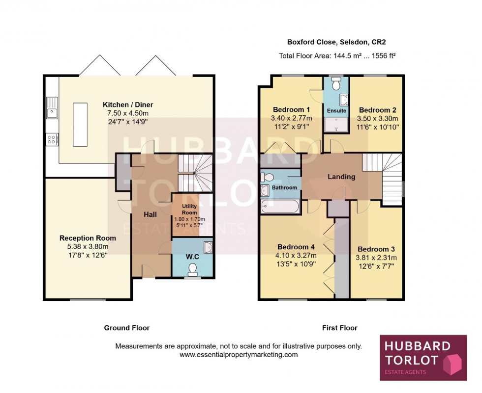 Floorplan for Boxford Close, South Croydon