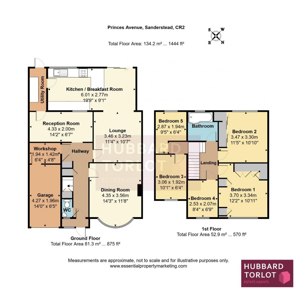 Floorplan for Princes Avenue, Sanderstead