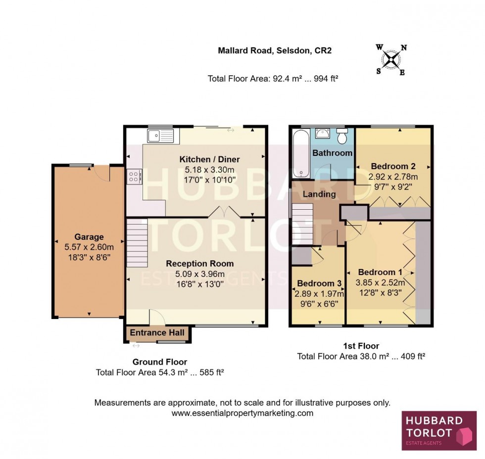 Floorplan for Mallard Road, South Croydon