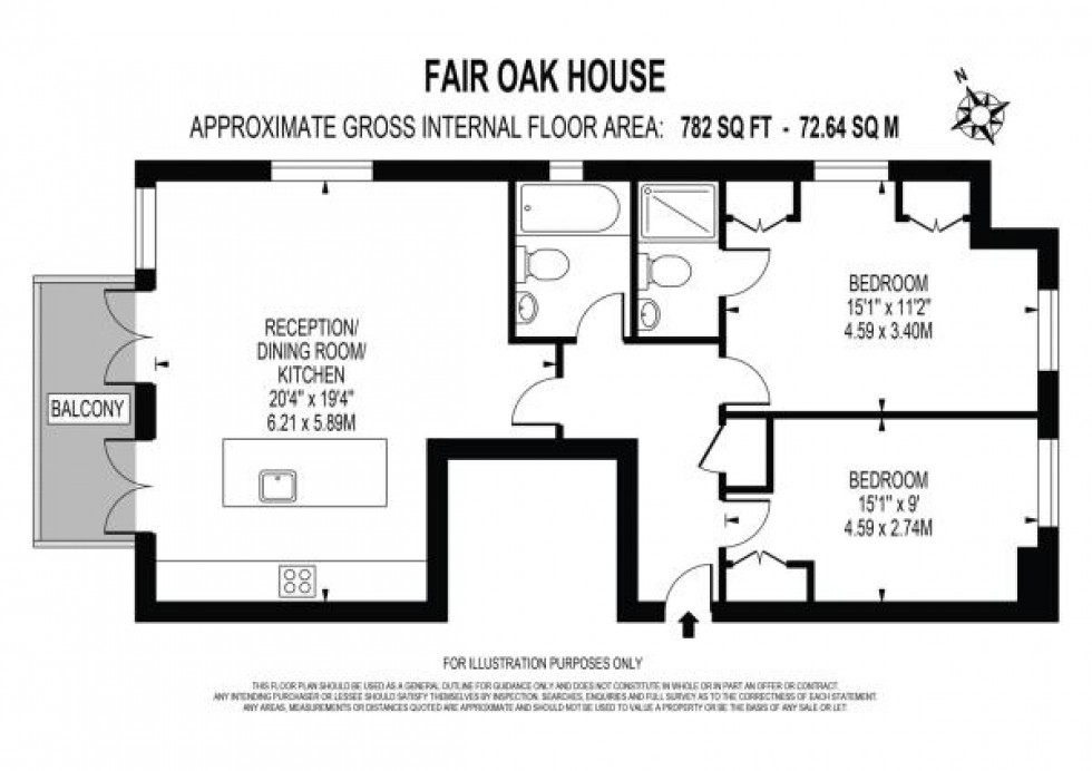 Floorplan for Kingswood Lane, Warlingham