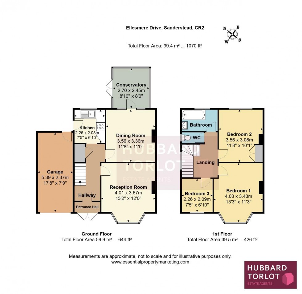 Floorplan for Ellesmere Drive, Sanderstead