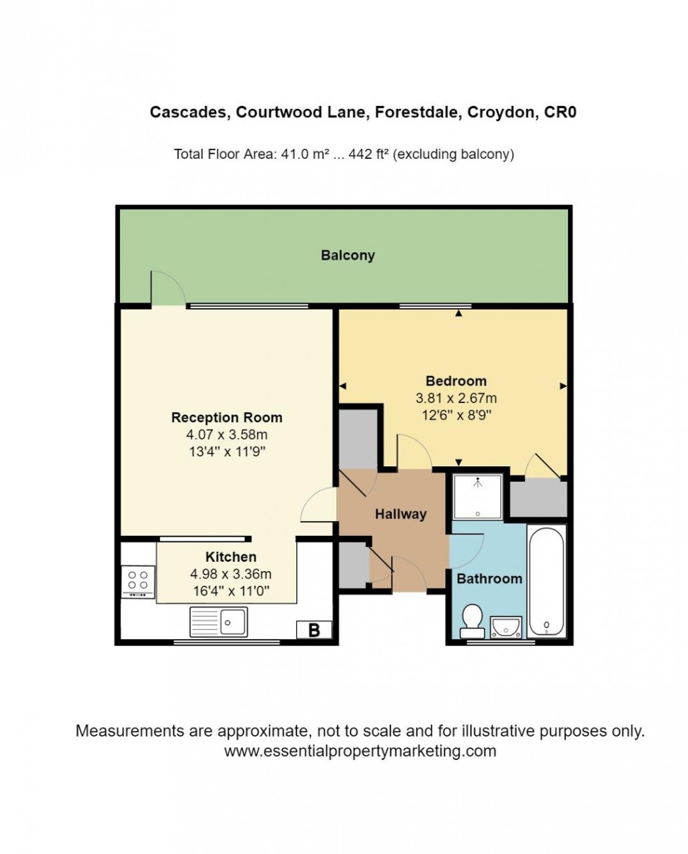Floorplan for Court Wood Lane, Croydon
