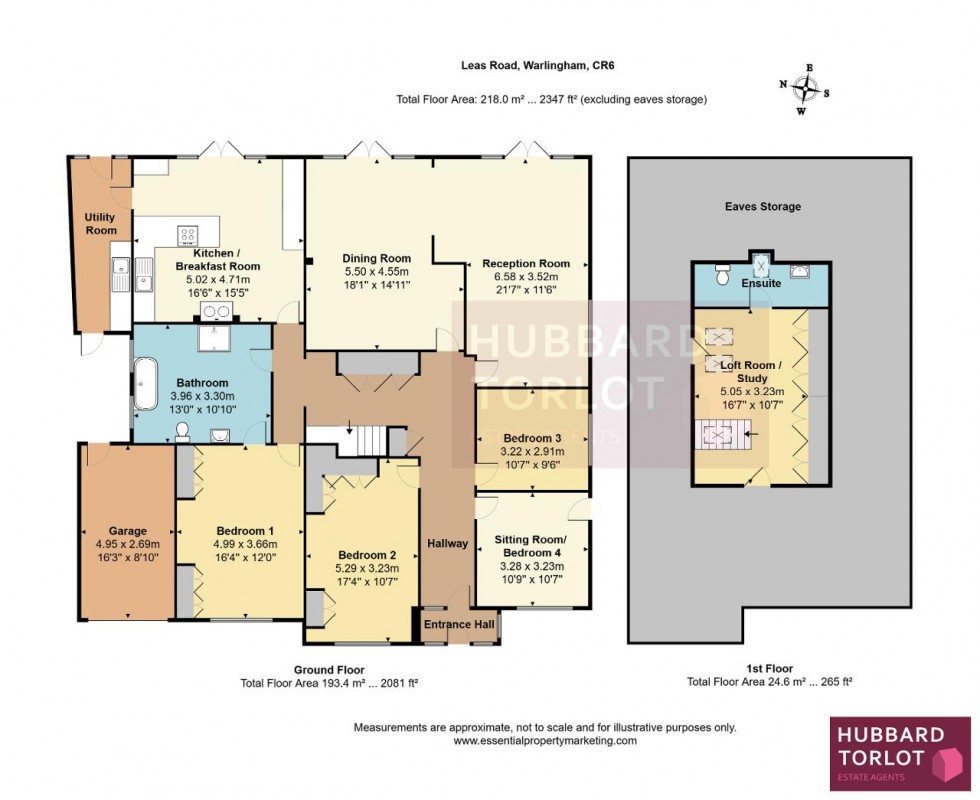 Floorplan for Leas Road, Warlingham