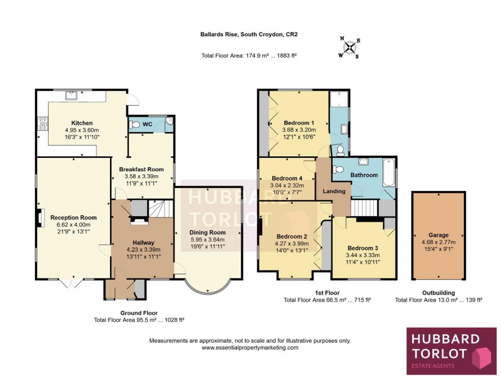 Floorplan for Ballards Rise, South Croydon