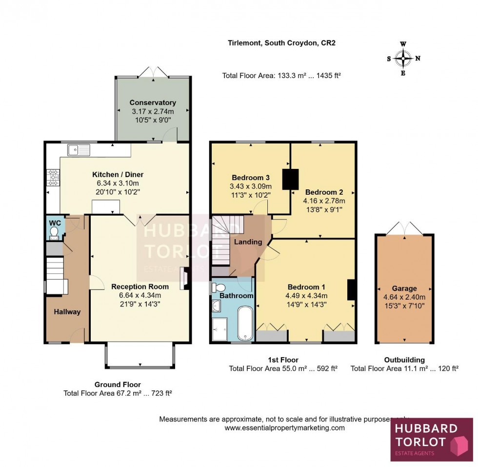 Floorplan for Tirlemont Road, South Croydon