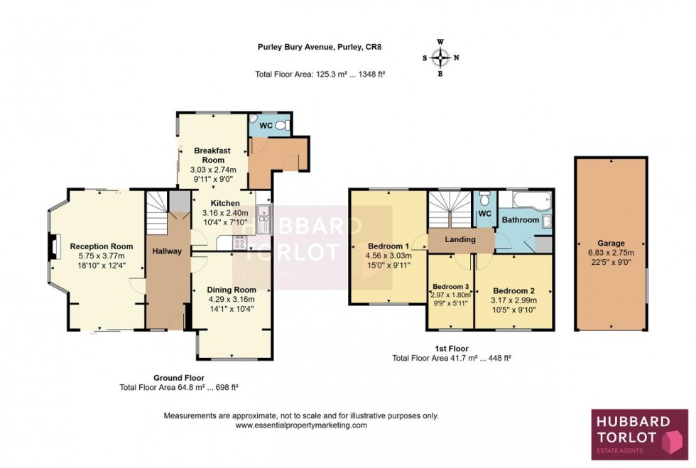 Floorplan for Purley Bury Avenue, Purley