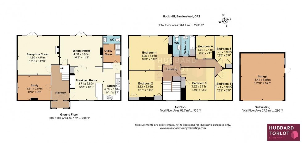 Floorplan for Hook Hill, South Croydon