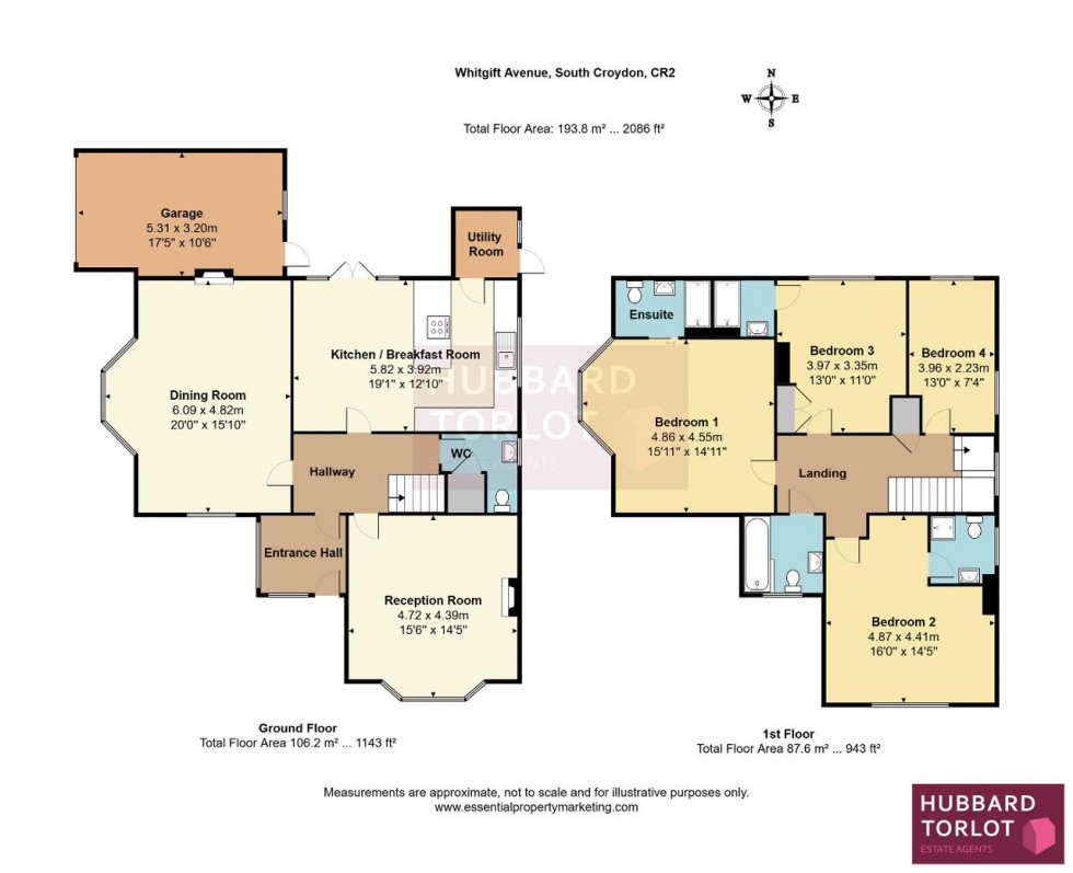Floorplan for Whitgift Avenue, South Croydon