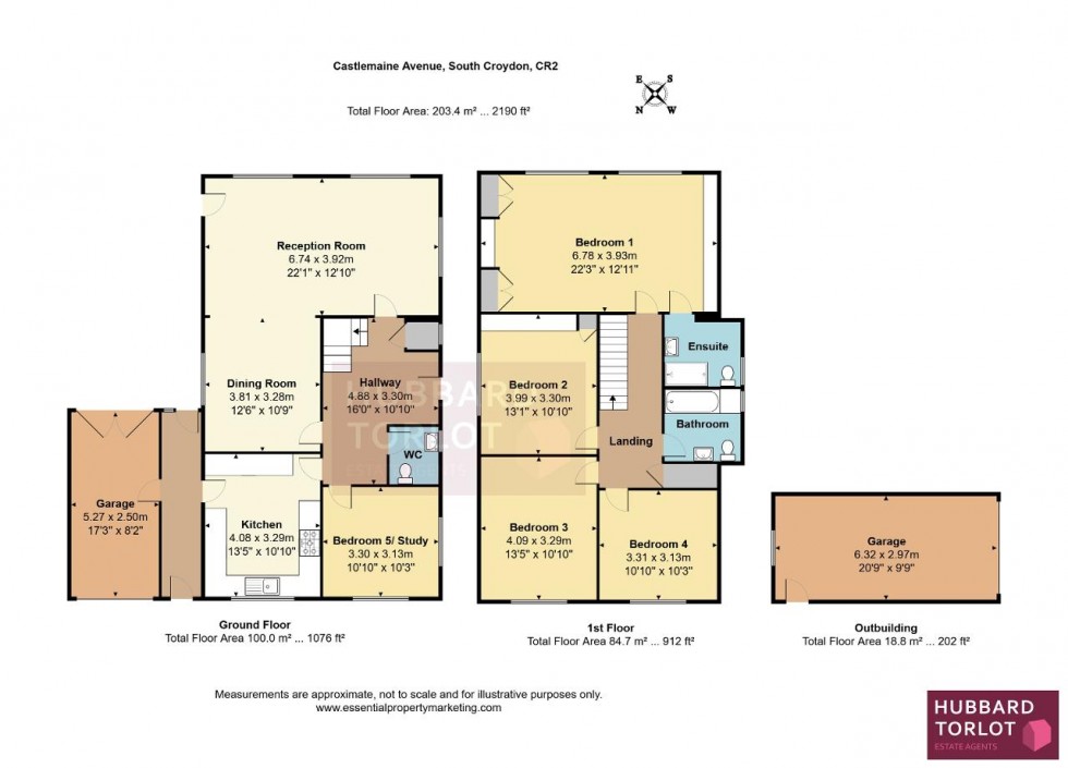 Floorplan for Castlemaine Avenue, South Croydon