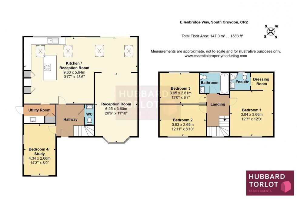 Floorplan for Ellenbridge Way, South Croydon