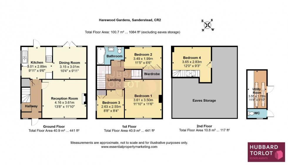 Floorplan for Harewood Gardens, Sanderstead