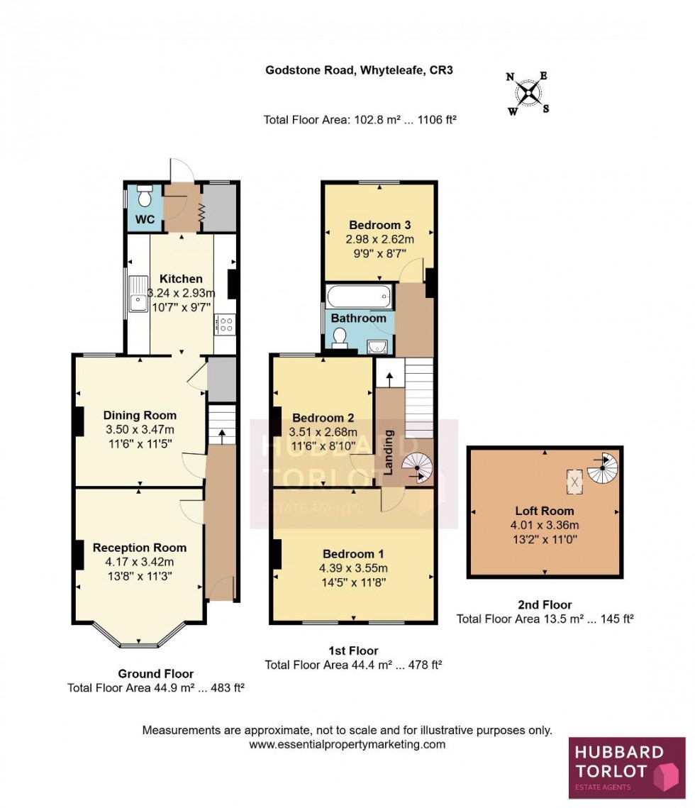Floorplan for Godstone Road, Whyteleafe
