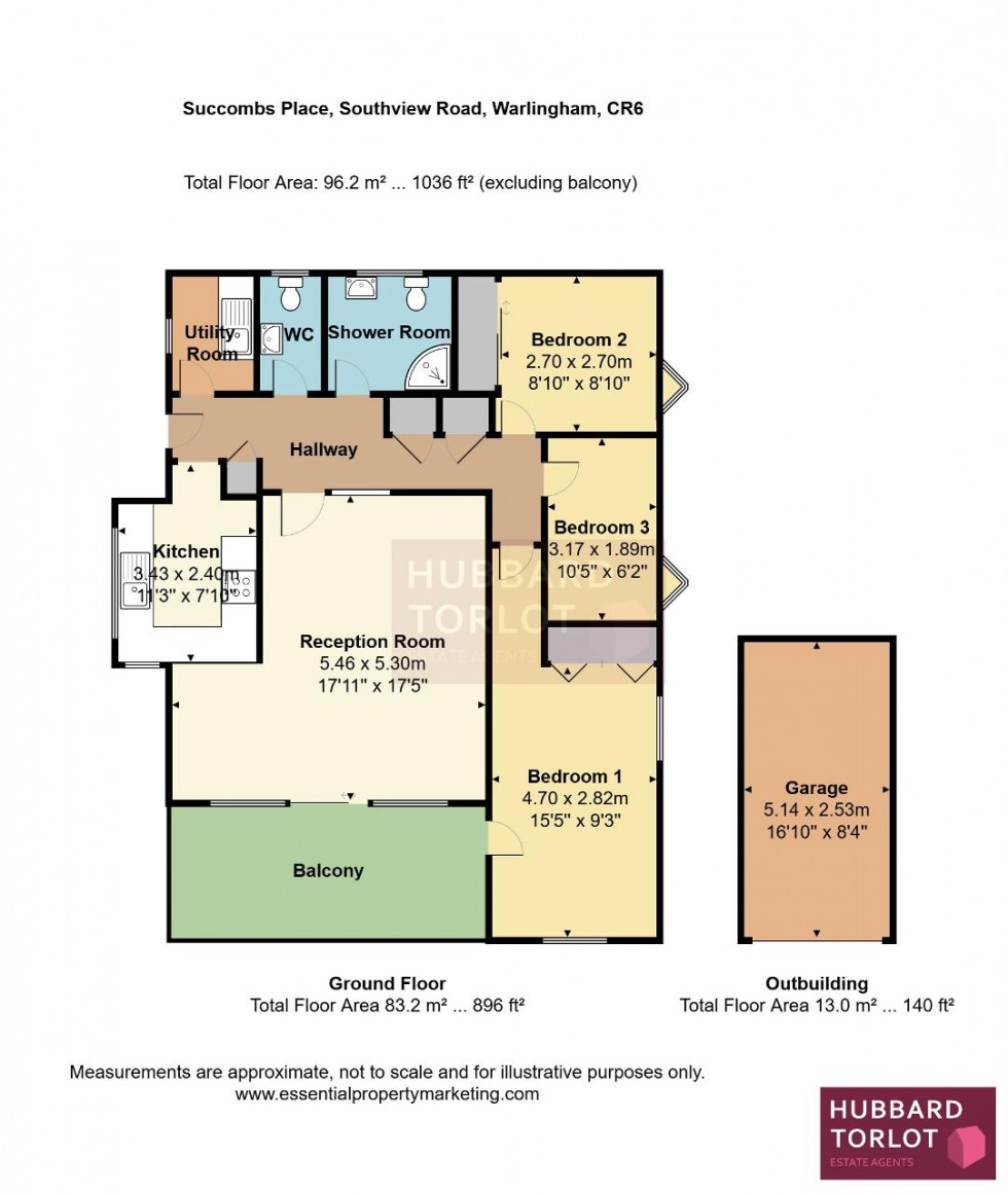 Floorplan for Succombs Hill, Warlingham