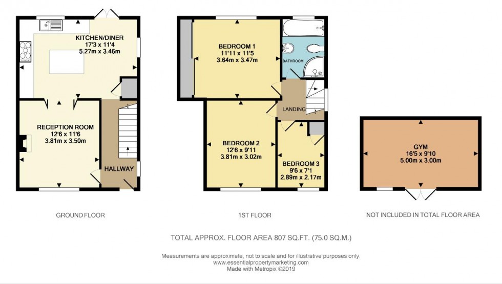 Floorplan for Alexandra Road, Warlingham