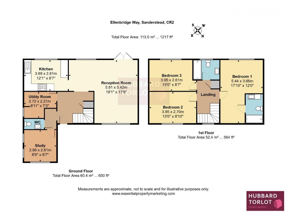 Floorplan for Ellenbridge Way, South Croydon