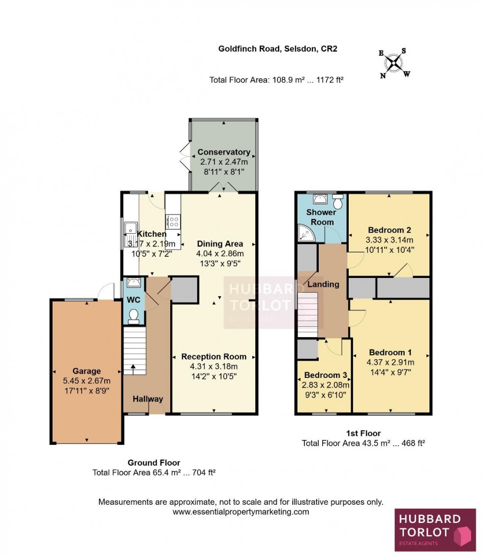 Floorplan for Selsdon, Croydon
