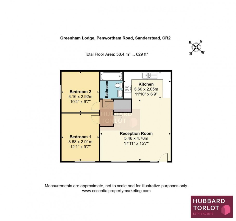 Floorplan for Penwortham Road, South Croydon