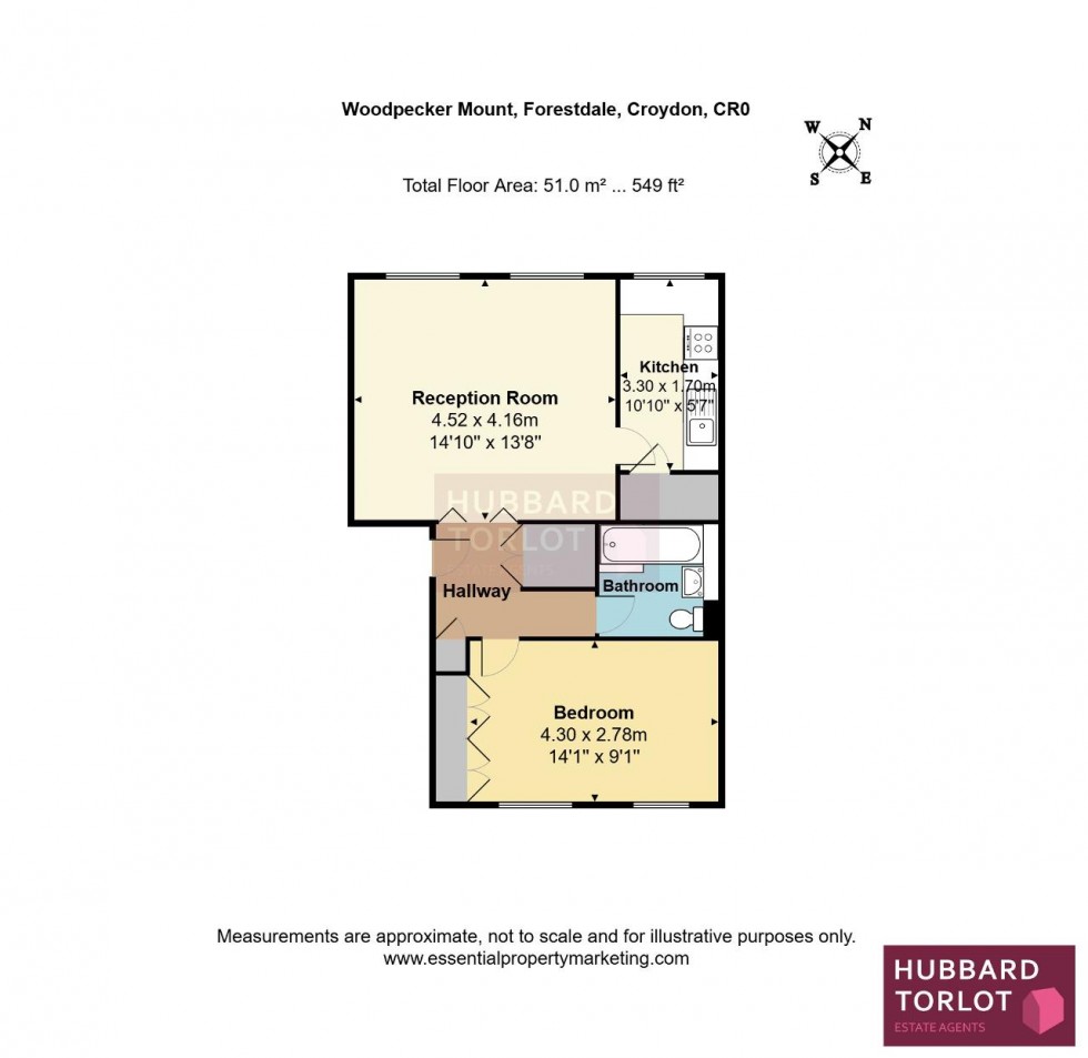 Floorplan for Woodpecker Mount, Selsdon