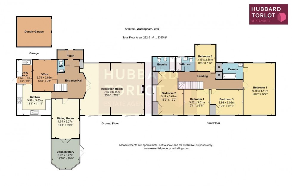 Floorplan for Overhill Road, Warlingham