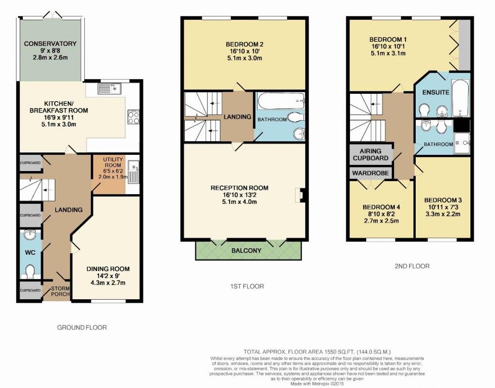 Floorplan for Tower Place, Warlingham