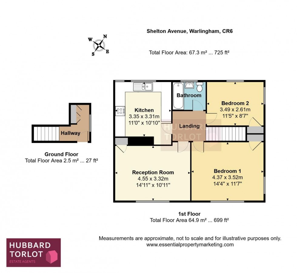Floorplan for Shelton Avenue, Warlingham