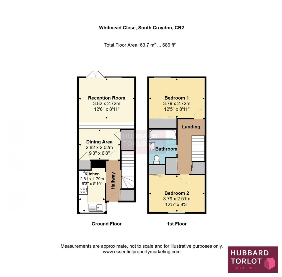 Floorplan for Whitmead Close, South Croydon
