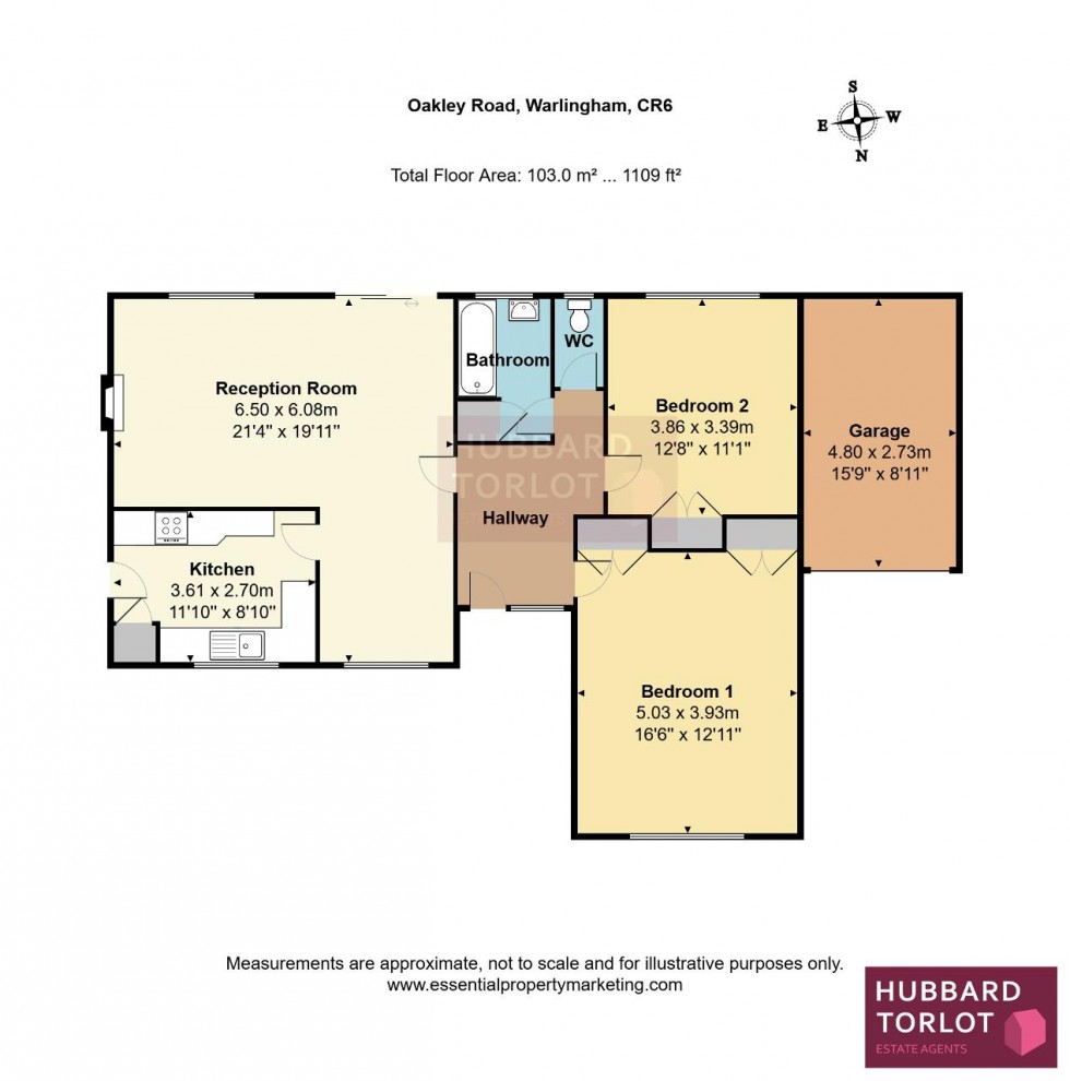 Floorplan for Oakley Road, Warlingham