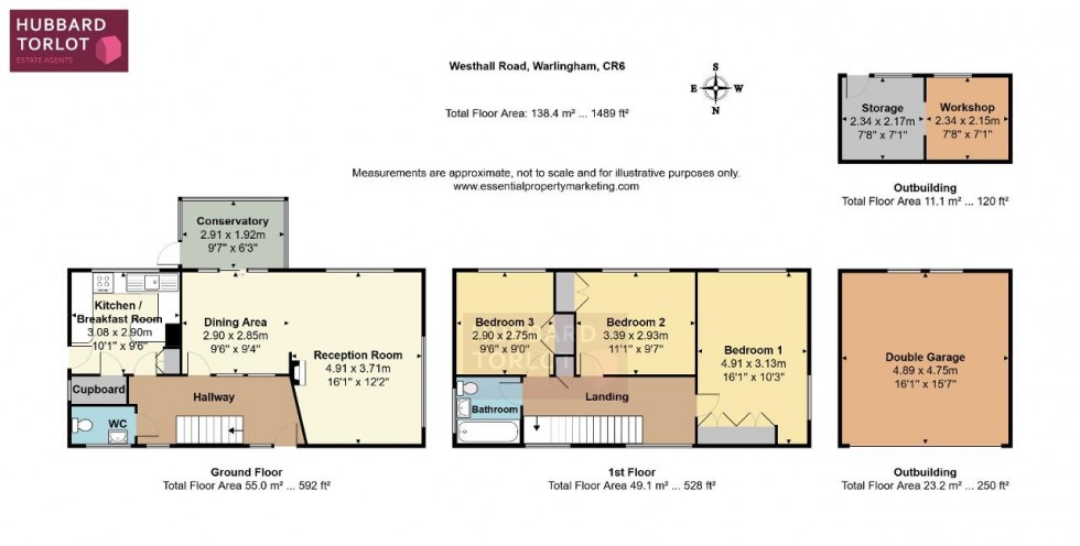 Floorplan for Westhall Road, Warlingham