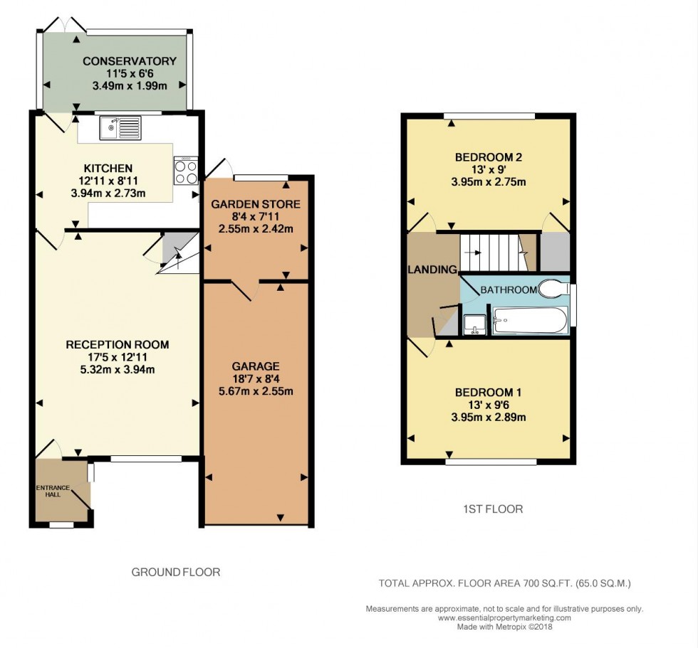 Floorplan for Quail Gardens, South Croydon