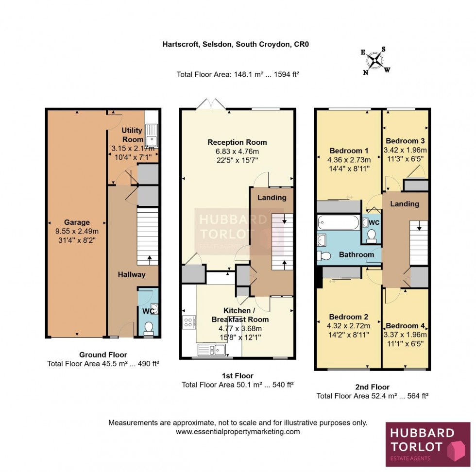 Floorplan for Linton Glade, South Croydon
