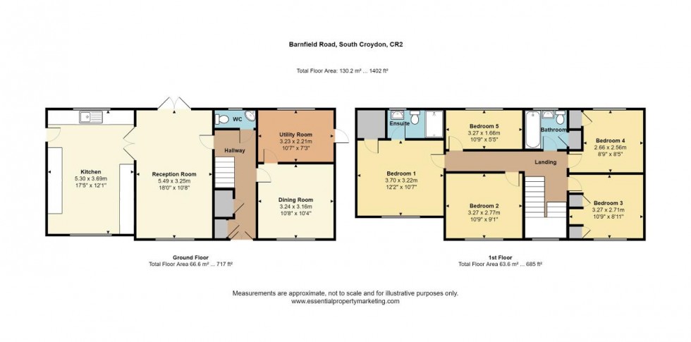 Floorplan for Barnfield Road, Sanderstead