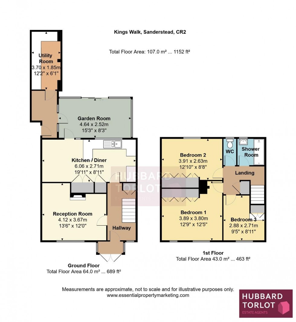 Floorplan for Kings Walk, Sanderstead