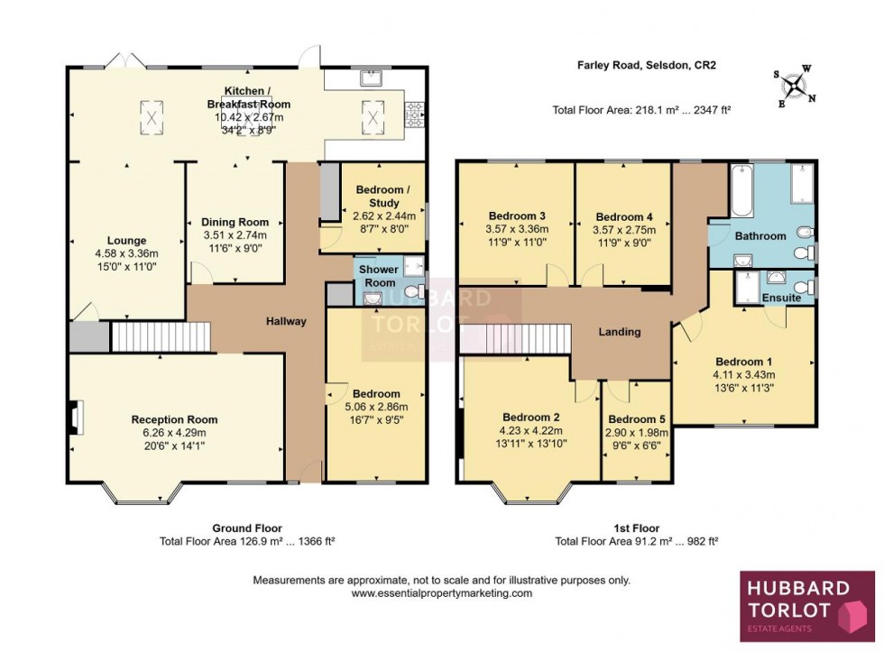 Floorplan for Farley Road, Selsdon