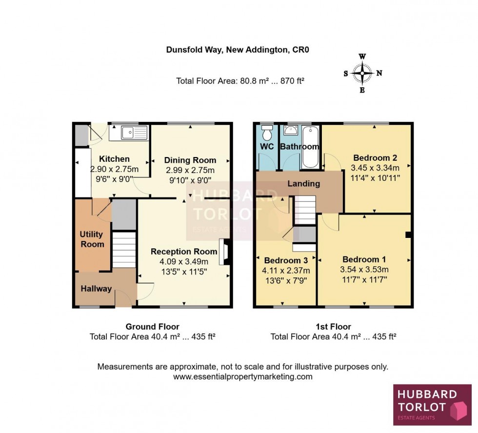 Floorplan for New Addington, Croydon