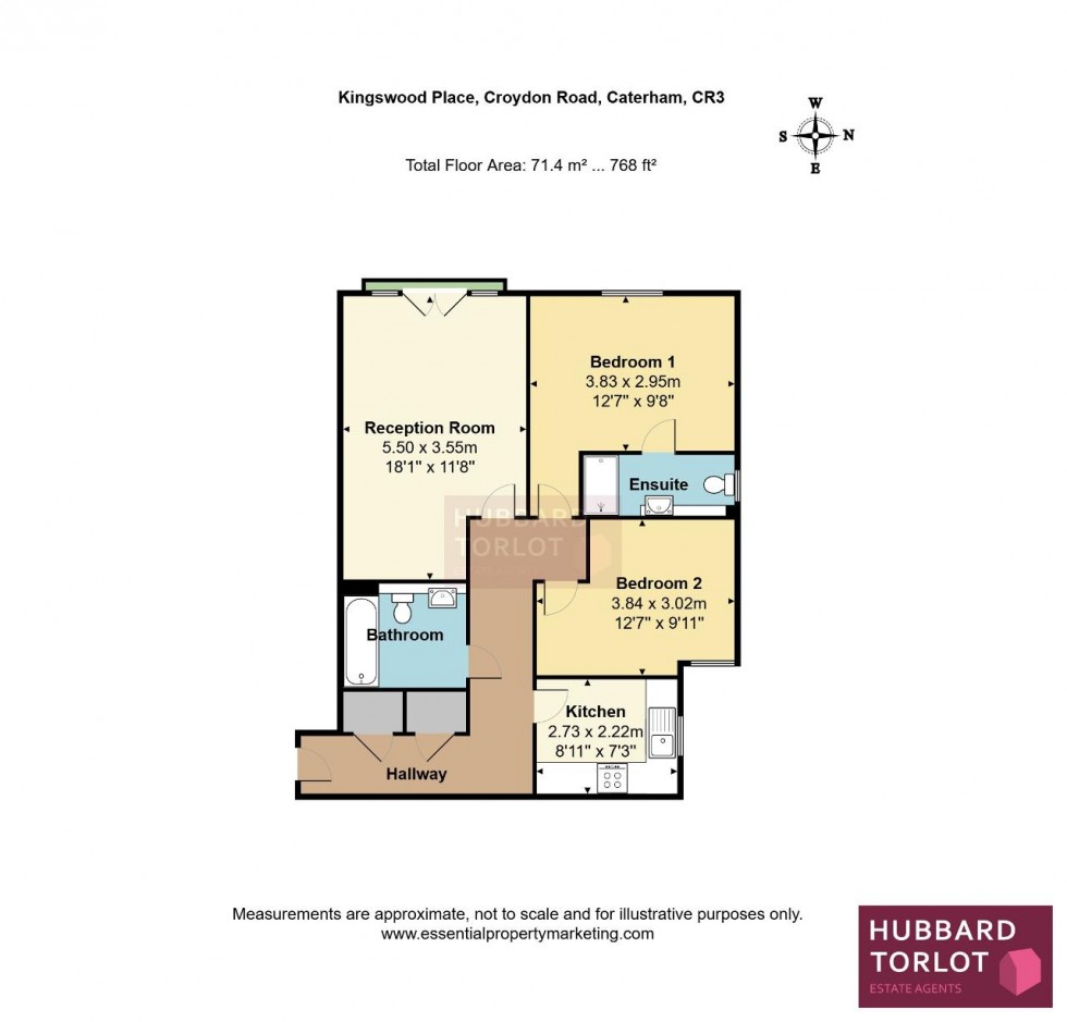 Floorplan for Croydon Road, Caterham