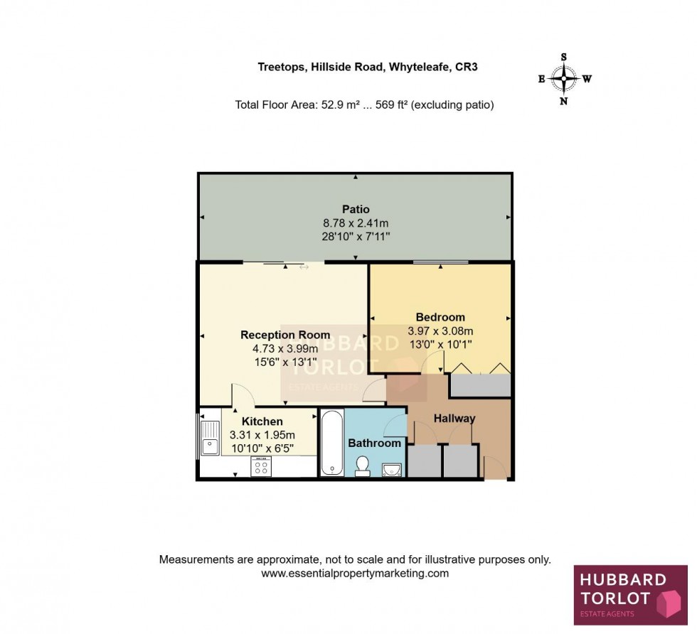 Floorplan for Hillside Road, Whyteleafe