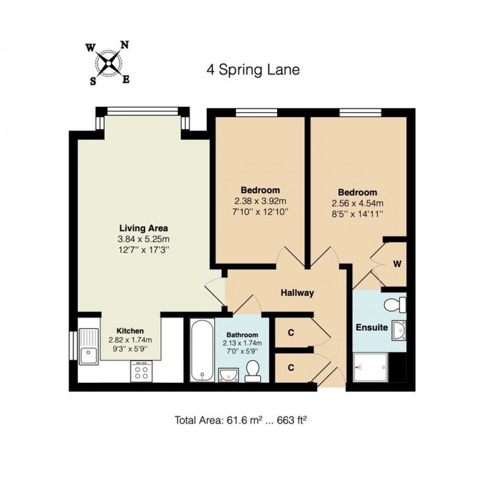 Floorplan for Knotley Way, West Wickham