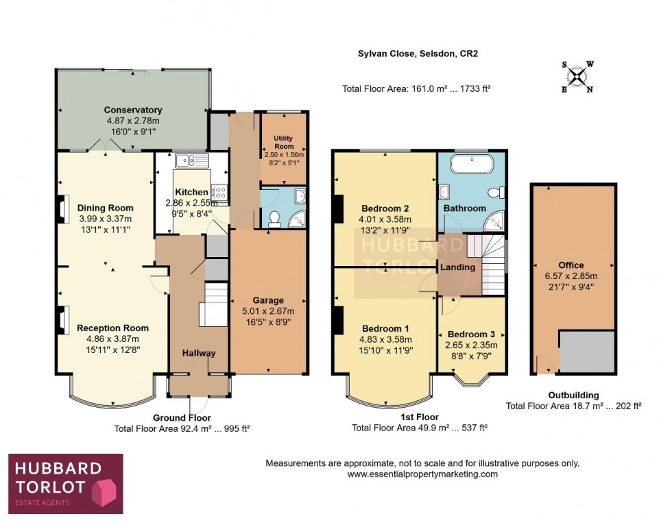 Floorplan for Sylvan Close, South Croydon