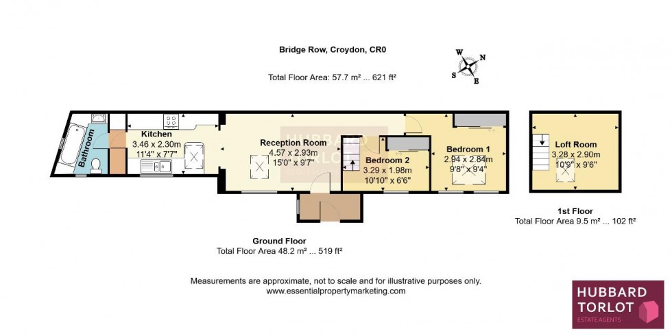 Floorplan for Bridge Row, Croydon