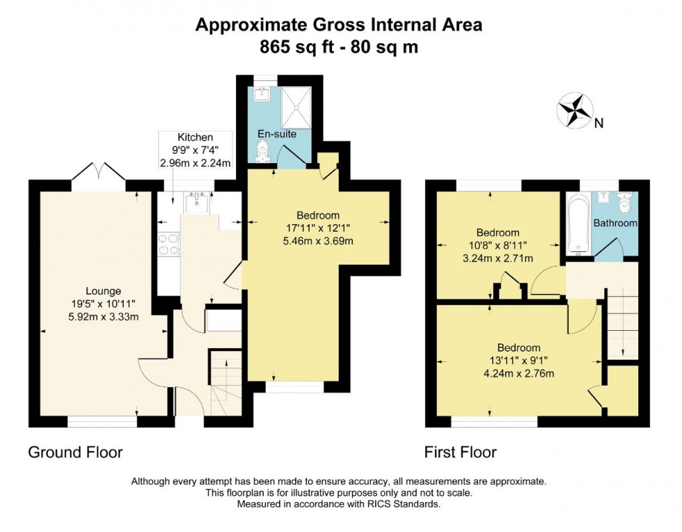 Floorplan for Thursley Crescent, Croydon