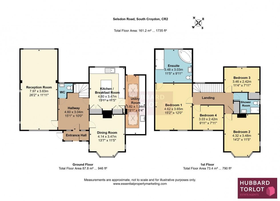 Floorplan for Selsdon Road, South Croydon
