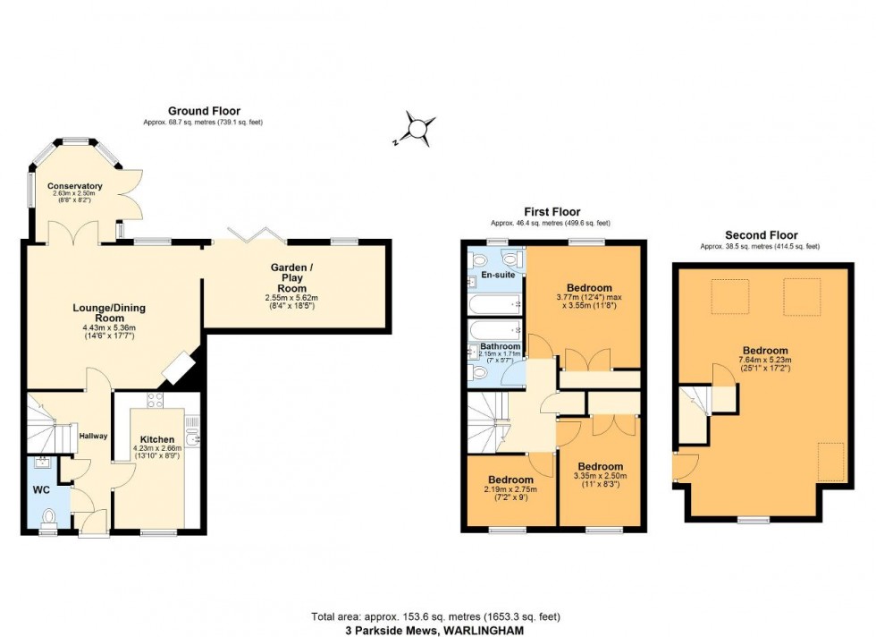 Floorplan for Parkside Mews, Warlingham