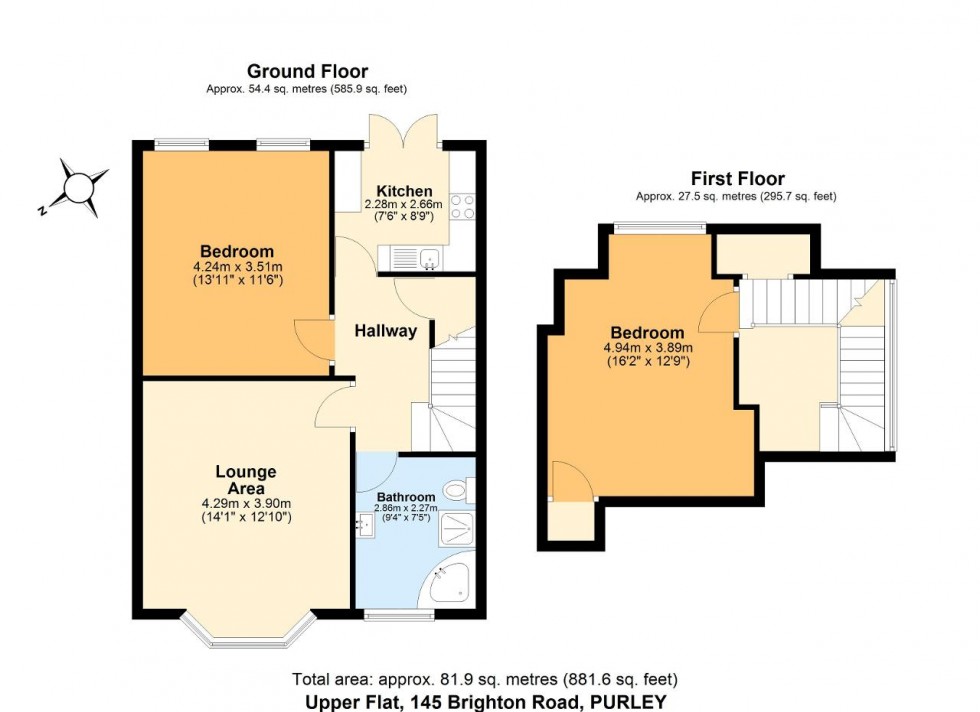 Floorplan for Brighton Road, Purley