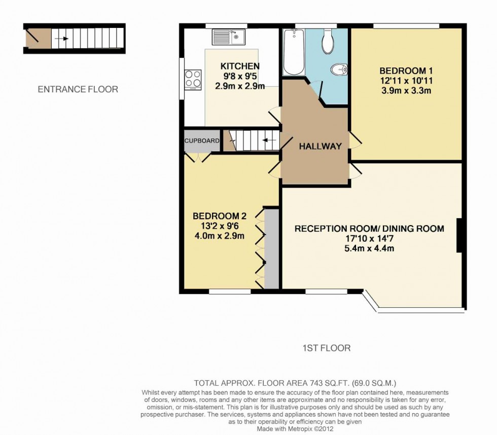 Floorplan for Tithepit Shaw Lane, Warlingham