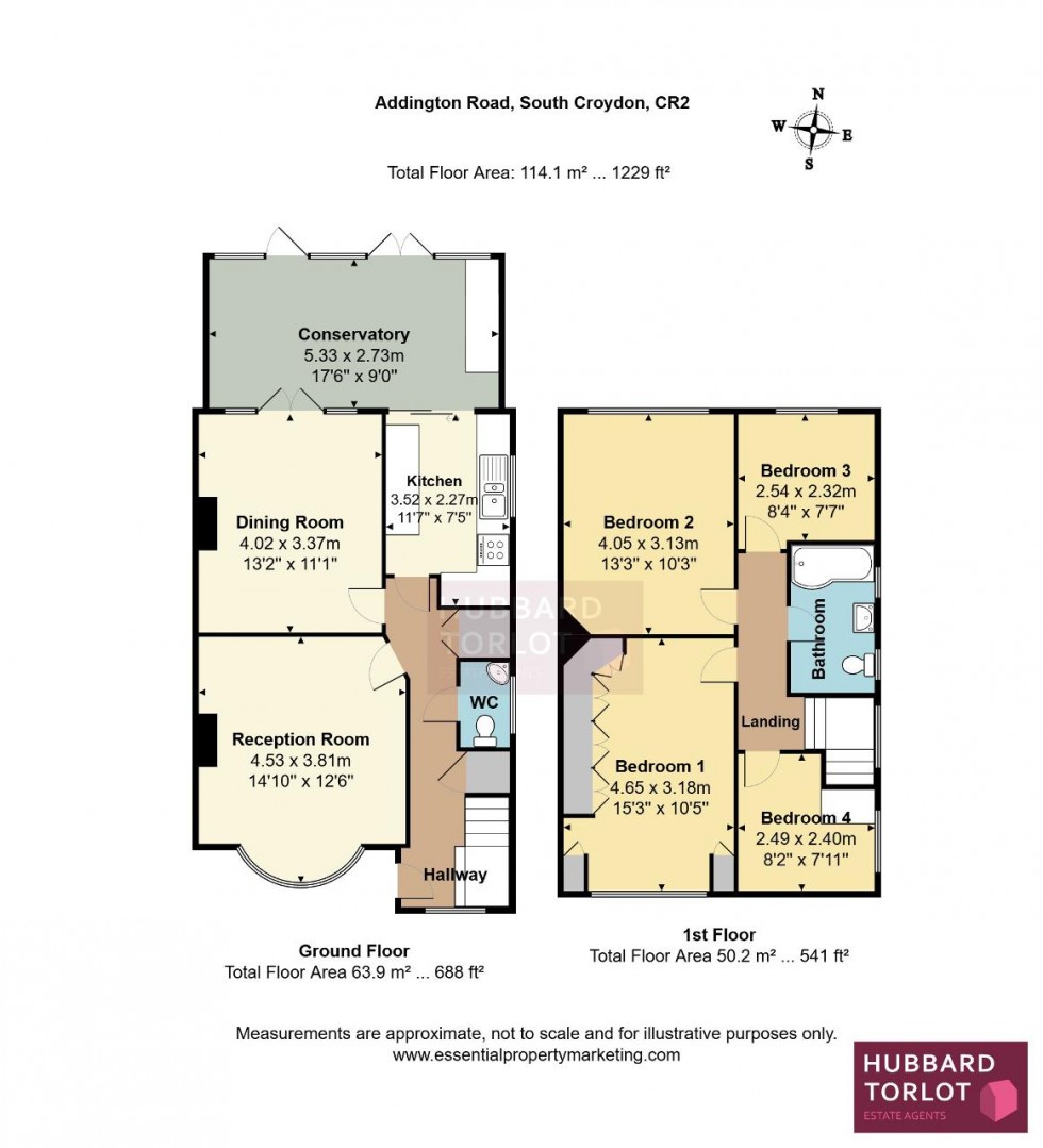 Floorplan for Addington Road, Selsdon